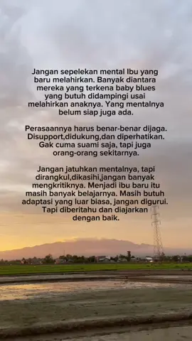 Jgn sepelekan mental ibu yg baru melahirkan,rangkul dan supportlah dia🥺#babyblues #newmom #ibuhebat #fypシ゚ 