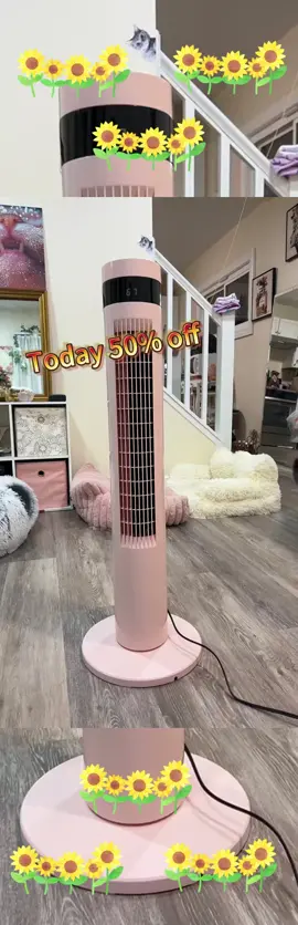 This fan is strong and it doesn't take up much space! #towerfan #towerfansforbedroom #hotsleeper#fan #towerfans #TikTokShop