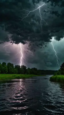 Thunder and lightning weather #satisfyingvideos #oddlysatisfying #fyp #usa_tiktok #lightingstrike #lighting 
