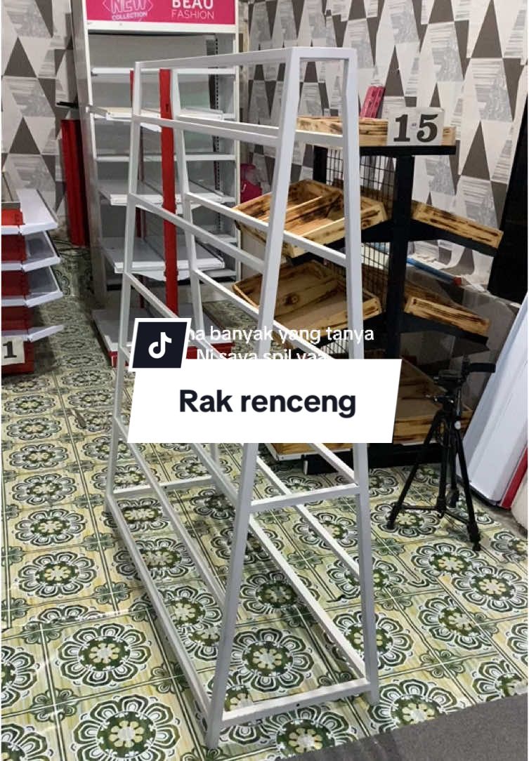 Jadi buat temen2 yang mau bisa langsung ke no admin ya karna ga saya sediakan keranjang kuning, Mau custom juga boleh 085314717790 #warung #rakgondola #rakrenceng 