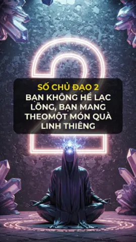 Số chủ đạo 2 - bạn không quá nhạy cảm. Bạn chỉ đang nghe được những điều mà người khác chưa đủ tĩnh để lắng nghe #bimatvutru #zodiac #huyenhoc #tamlinh #nangluong #thansohoc #sochudao2 #vutru #thongdiep #chualanh 