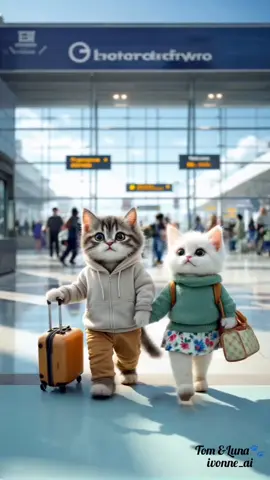 #ai #kitten #cutetiktok #tiktoktravel #sanfrancisco #tomandluna 