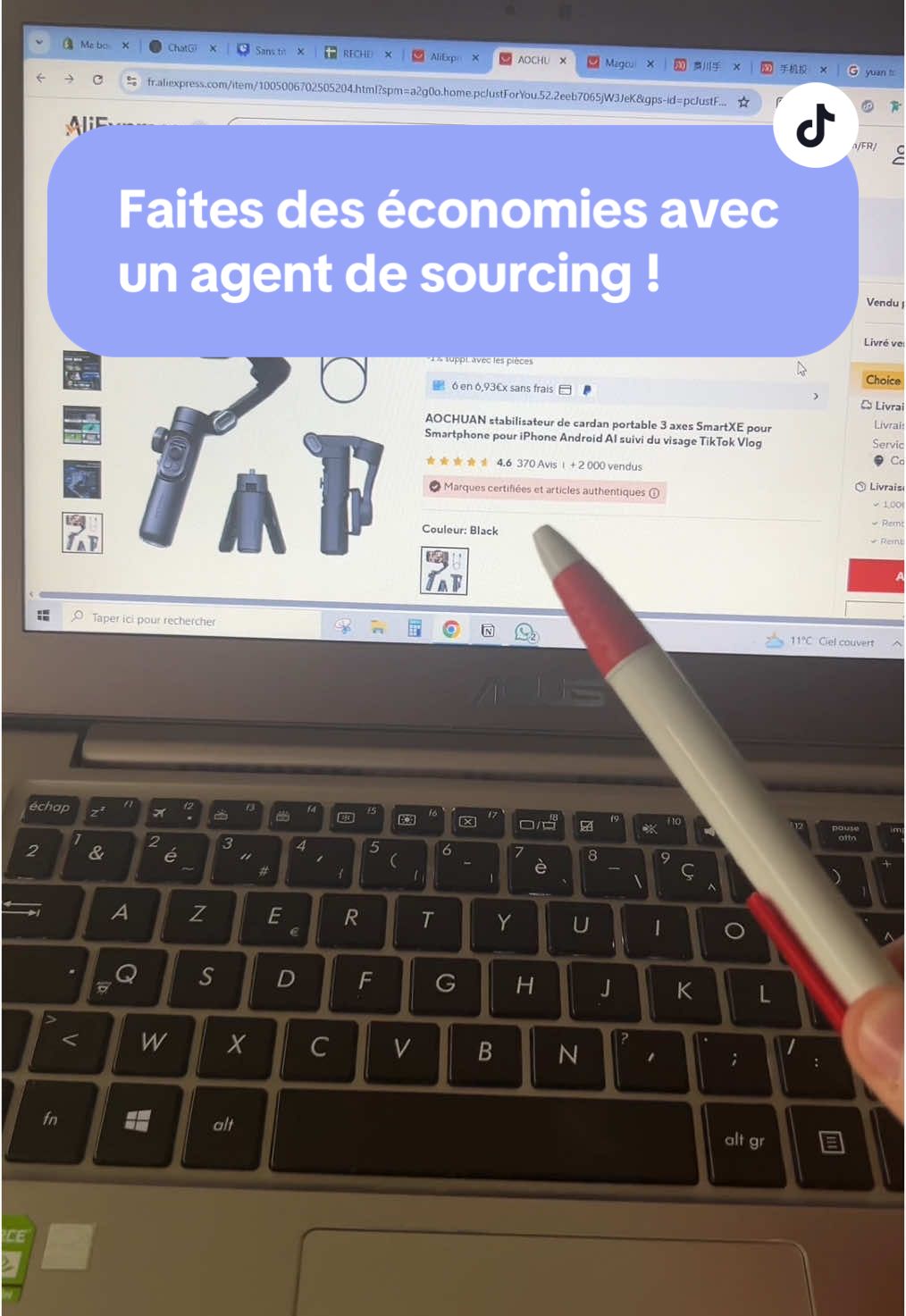 Faites des économies avec un agent de sourcing !  #ecommerce #business #dropshipping #agentdesourcing 