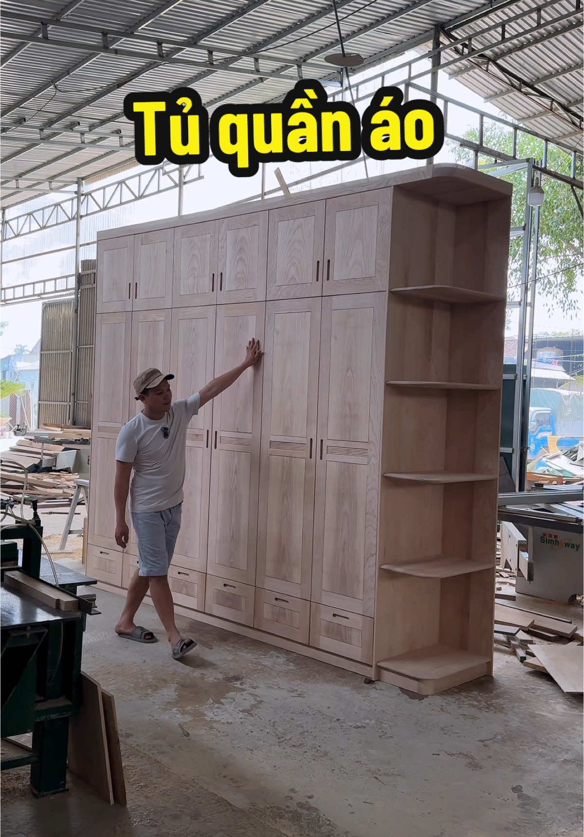 Tủ quần áo gỗ hiện đại #tuquanao #tuquanaodep #phongcuoidep #noithatphongngu #phongngumaster #xuhuong 