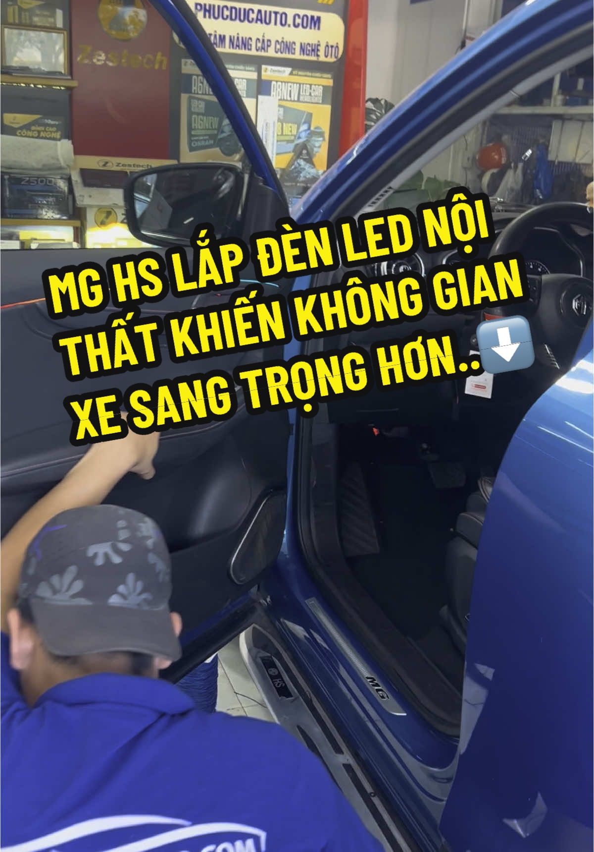 MG HS lắp đèn led nội thất #MG_HS #led_nội_thất_xe_hơi #phucducauto #phucducauto_ninh_hoà 