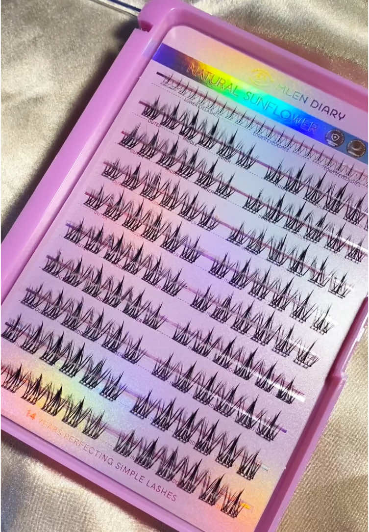 Unboxing mlen diary individual lashes sunflower! #mlendiary #lashes #individuallashes 