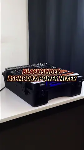 Need more power? Black Spider BSPM-80BX got you 🔊💥  #audiogear #soundsystem #blackspider #powermixer #soundcity 