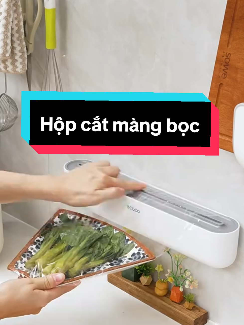 ✨Hộp cắt màng bọc thực phẩm, cắt giấy bạc, giấy nến ECOCO cao cấp chính hãng 2235✨ #hopcatmangboc #ecoco #mangbocthucpham 