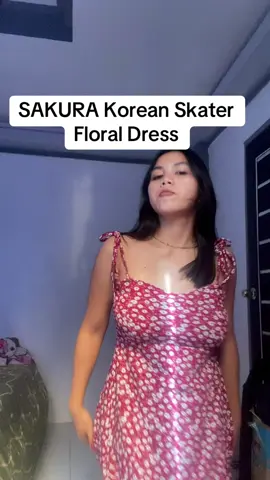 SAKURA korean Skater Floral Dress
