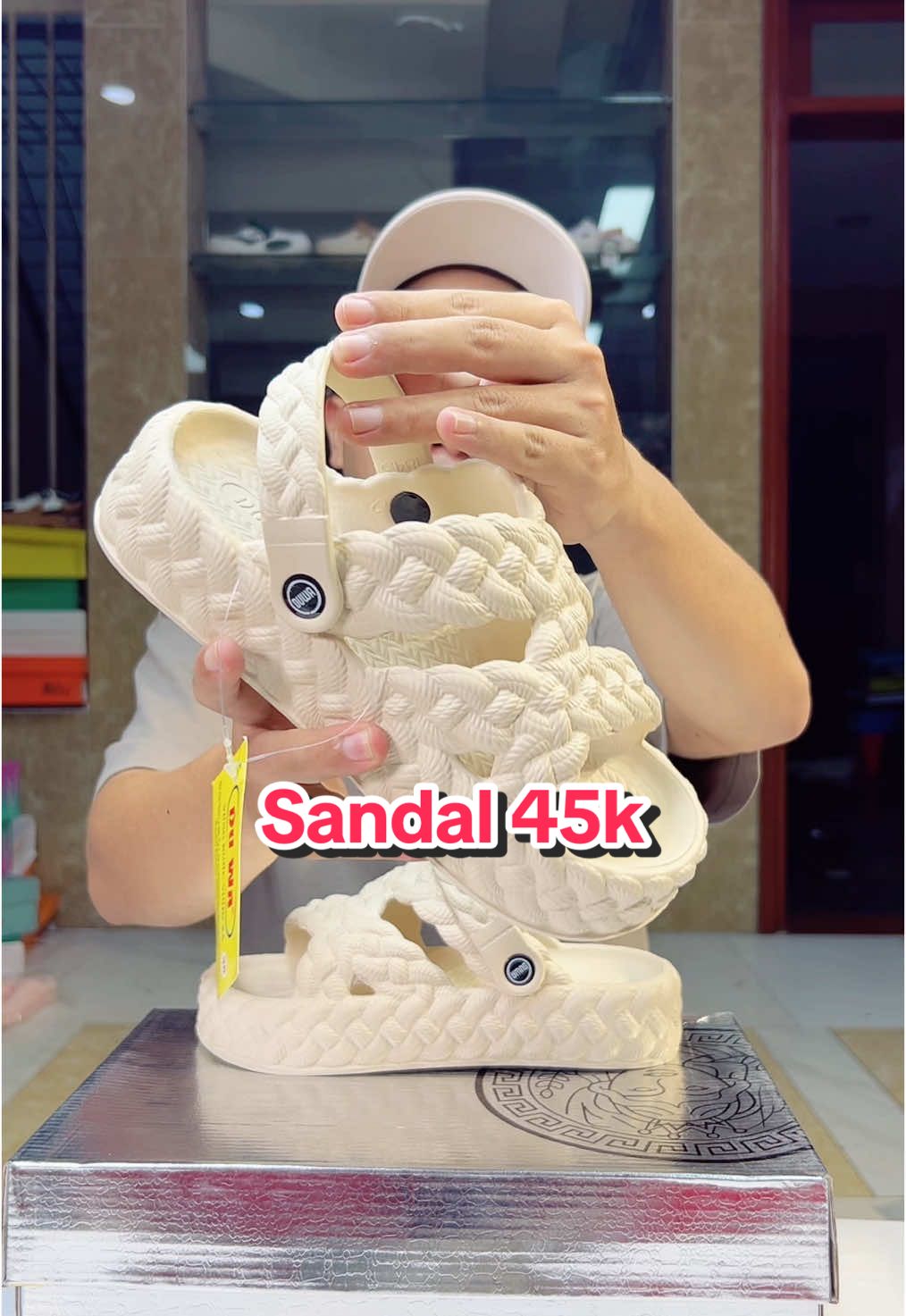 Mẫu mới mở bán giá đang rẻ nhanh tay làm 1 đôi ạ #manhgiay #manhbangiay #depnu #sandal 