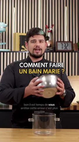 Je t’explique en détails comment faire un bain marie et ce que tu ne dois surtout pas faire et pourquoi.  J’espère que ce tuto t’aidera  #cuisine #chef #tuto #conseil #bainmarie 