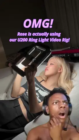 OMG guys Rosé using our U200 Ring Light 🤯🥹😭🥰🤩 #Rosé #roséblackpink #APT #Ulanzi #ringlight #kpoptiktok #kpopfypシ #kpop #shessocute #fypシ