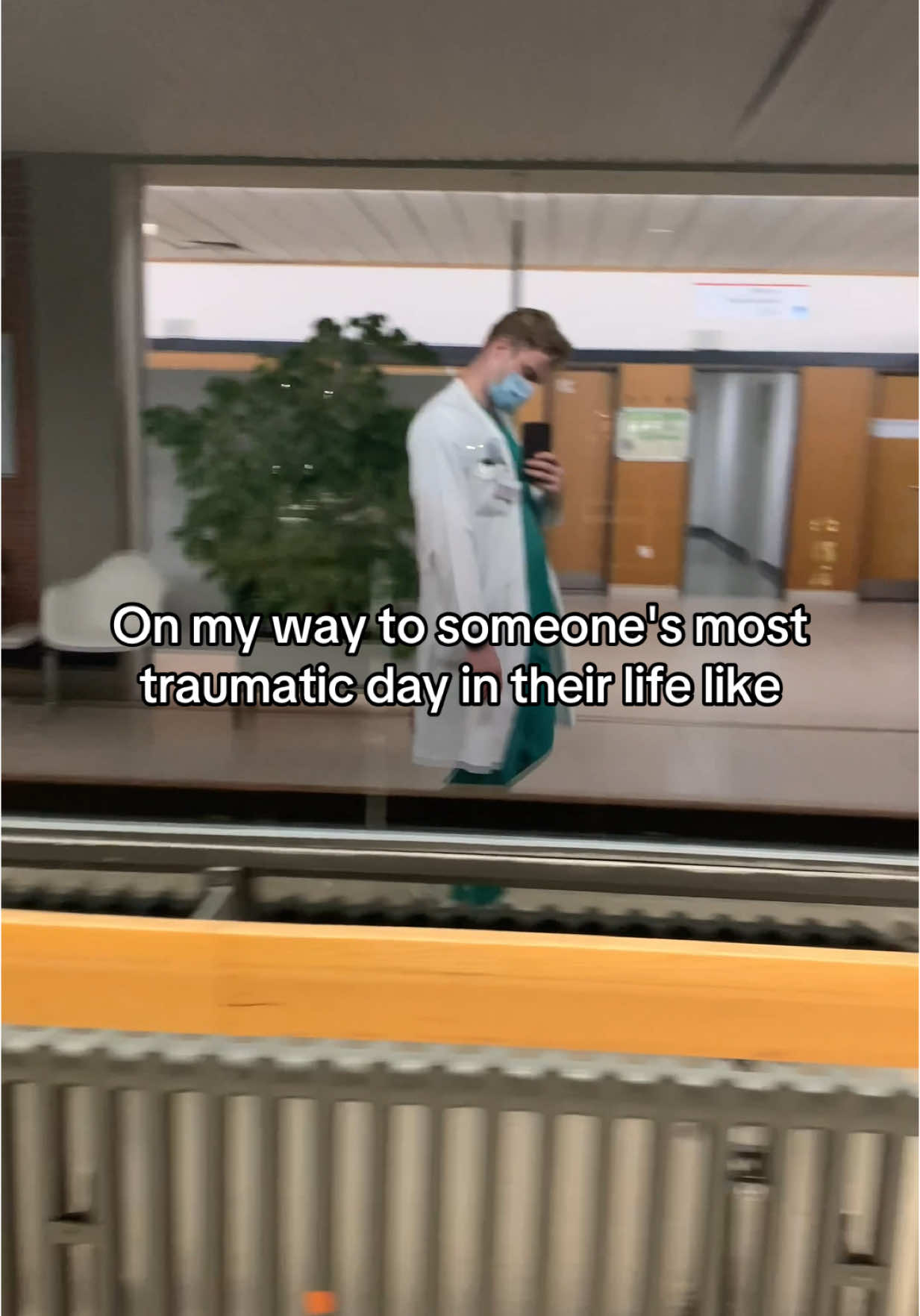 Casually strolling into the to the ER while someone’s life is literally a season finale. Just another day keeping hands attached. #handsurgery #fyp #comdey #residency 