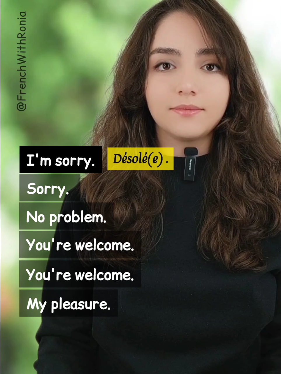 Be Polite in French - Easy Phrases! #french #learnfrench #frenchwithronia #easyfrench #frenchlanguage #basicfrench 