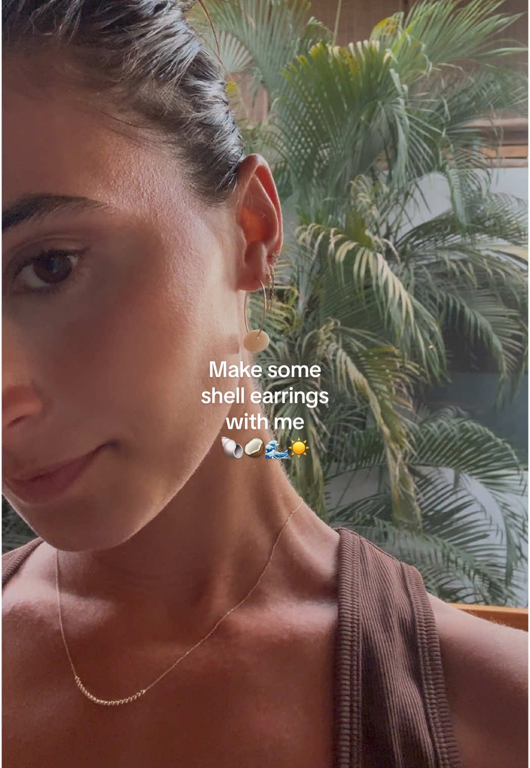 DIY shell earrings #shellcraft #shellcrafts #costarica 