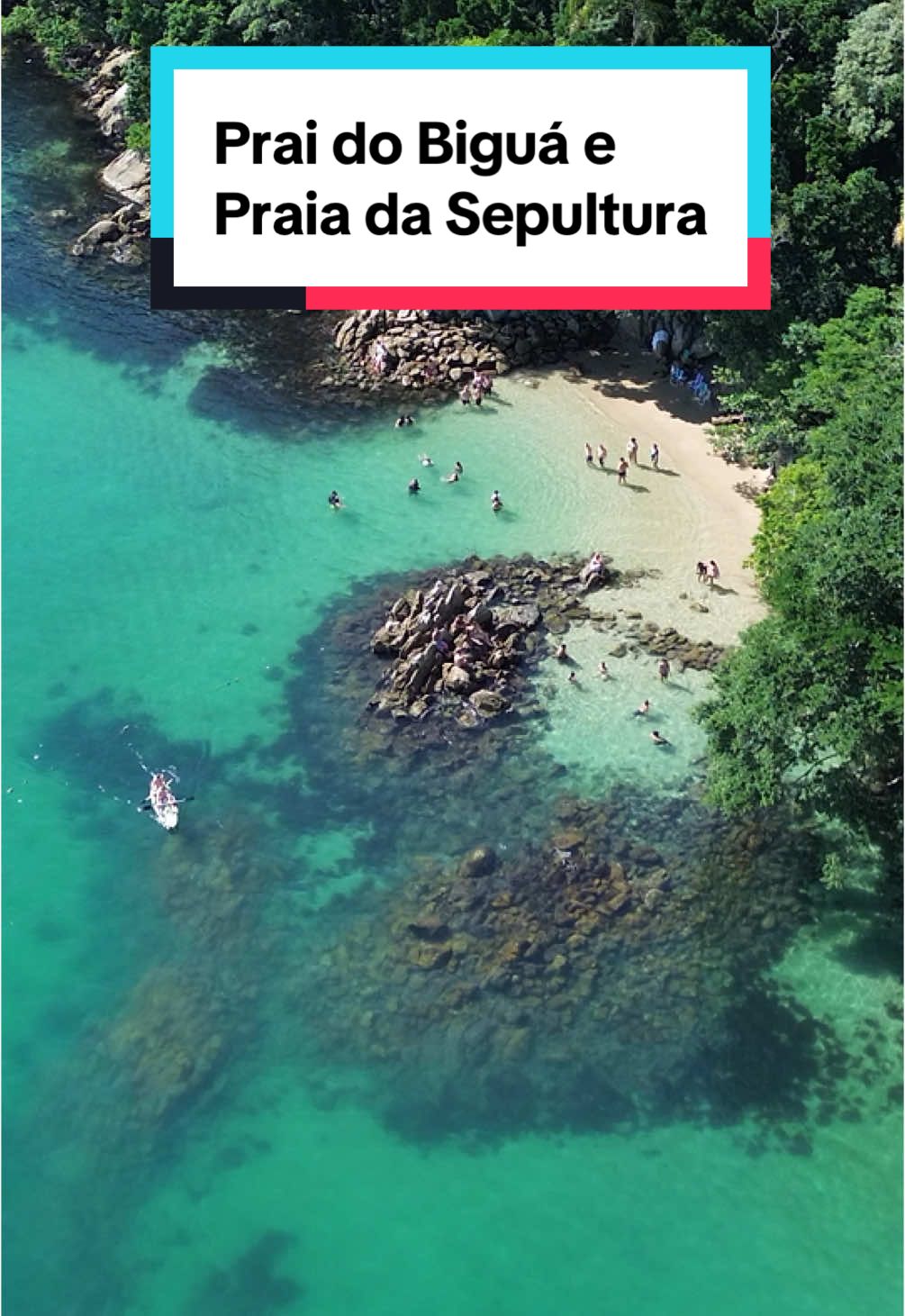 🏝️ Praia do Biguá e praia da Sepultura em Bombinhas-SC. #bombinhas #praiadobiguá #praiadasepultura #costaverde 