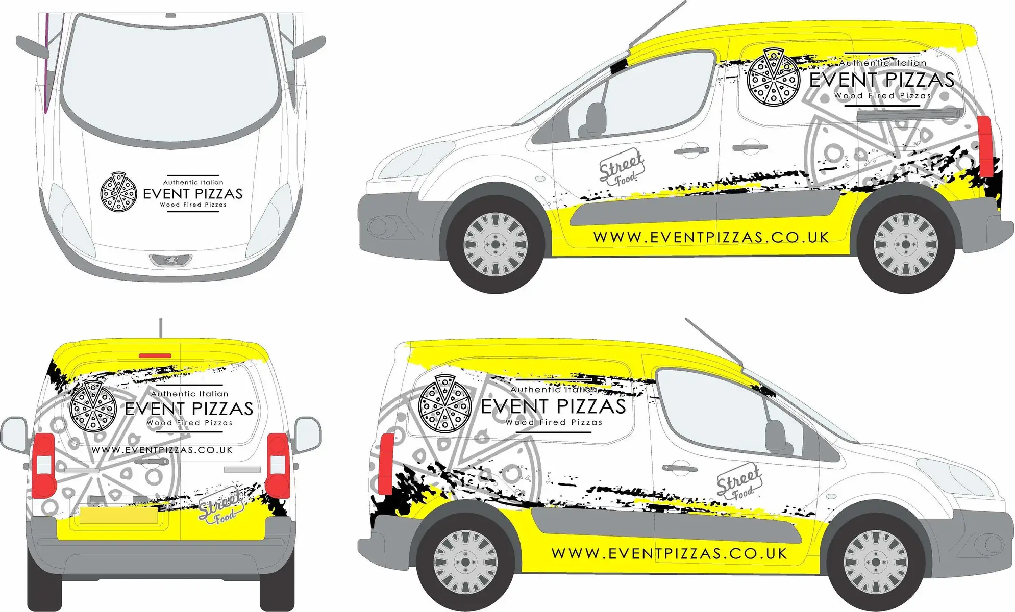 Follow the progress and rapid expansion throughout the UK. our next van is nearly ready. wood fired oven fitted and should be ready before the Bank Hol. thanks for everyone's support! #newvan #pizzavan #graphics 