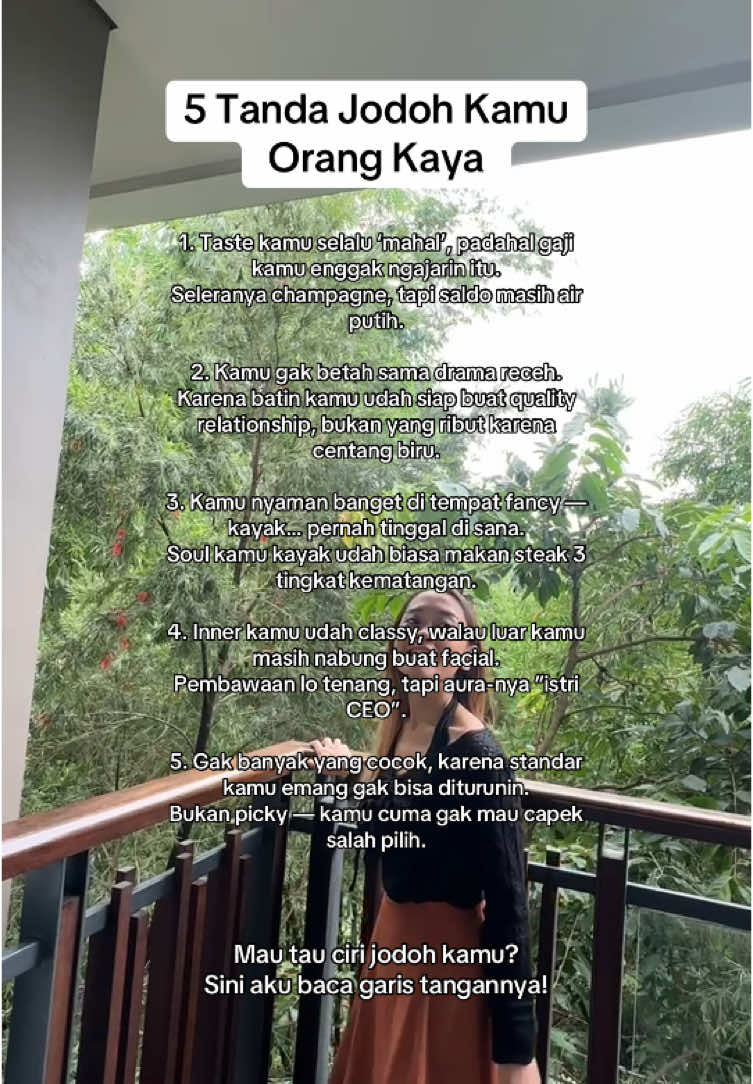 5 Tanda Jodoh Kamu  Orang Kaya #bacagaristangan #bacatarot #jodoh #oldmoney #oldmoneyaesthetic 