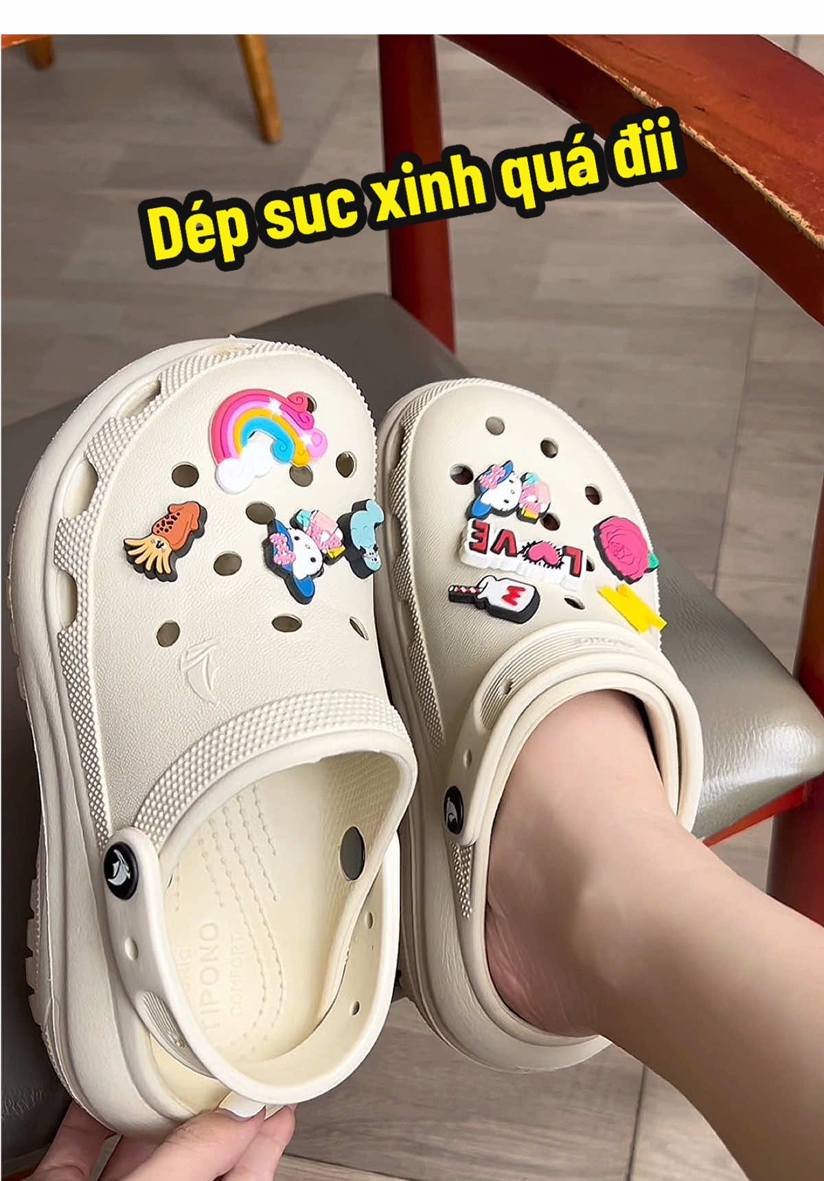 Trả lời @Hồng Trần dép sục nhà tipono cao 7cm xinh quá nè 🥰 #tipono #depsucnu 