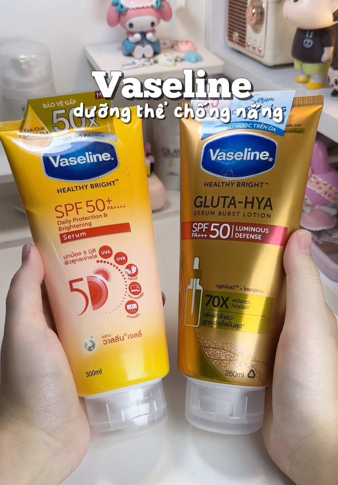 Bộ đôi dưỡng thể nhà Vaseline vừa giúp dưỡng da vừa chống nắng luôn nè 🌞 🌞 #duongthe #chongnang #Vaseline #hoptaccungunilever #chongnangvaseline 