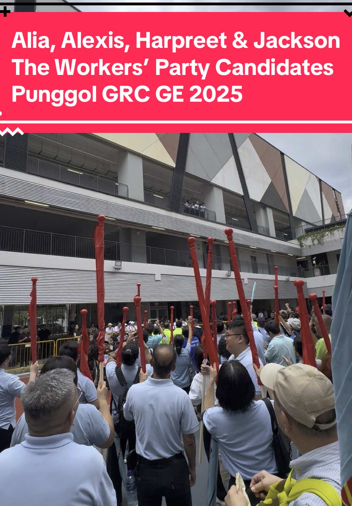 April 23, 2025 (Rabu). Sekolah Menengah Yusof Ishak jadi Nomination Centre buat kawasan Punggol GRC, East Coast GRC, Sengkang GRC, Pasir Ris Changi GRC, Jalan Kayu SMC. #workersparty #punggolgrc #ge2025 #generalelection2025  #harpreetsingh  #aliamattar  #alexisdang  #jacksonau  #pritamsingh  #sylvialim  #yusofishaksecondaryschool  #sekolahmenengahyusof #pilihanrayaumum #punggol21singapore 