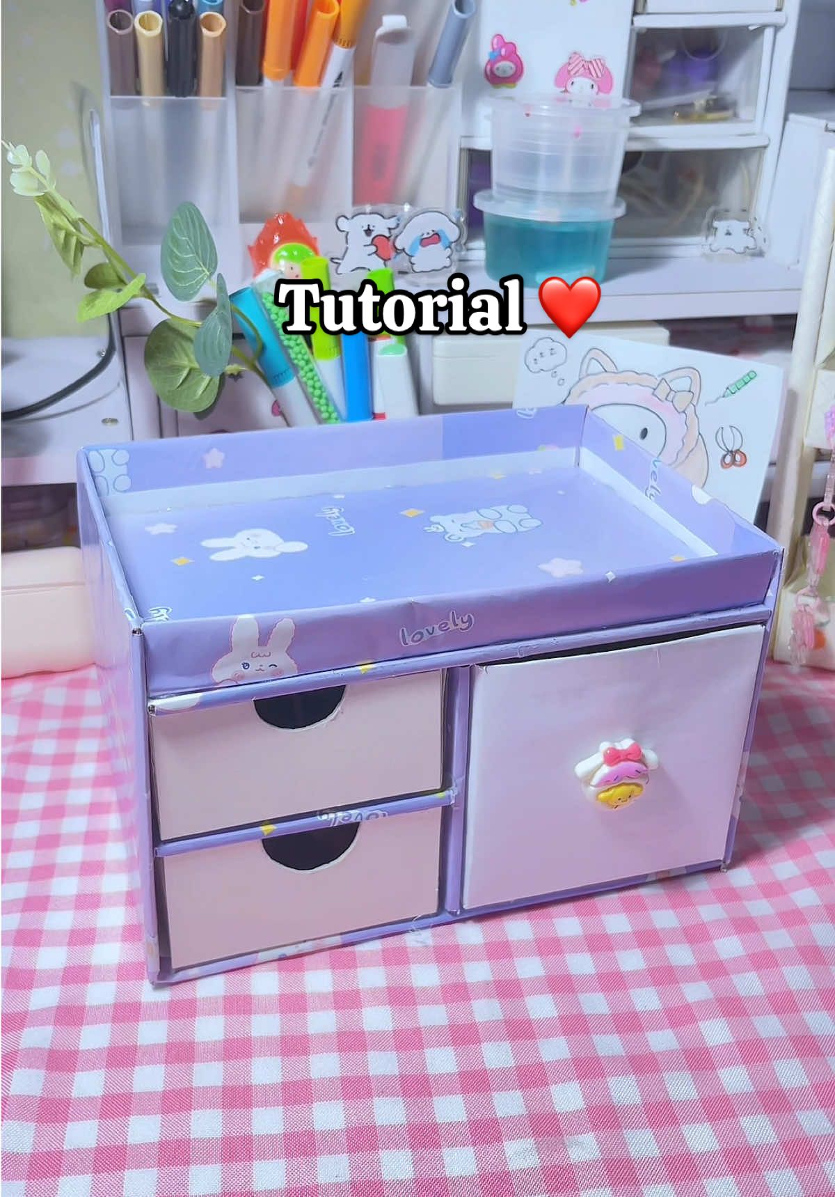 Diy Organizer with carton box📦 làm tủ decor từ hộp carton cũ bỏ đi🥰#DIY #foryou #handmade #hanathuy #organizerdiy #tiktokhandmade #craft #crafttok #diyideas #viralvideo #xh #trending #kheotayhaylam #gocsangtao #cartonbox #fyp #easycrafts 