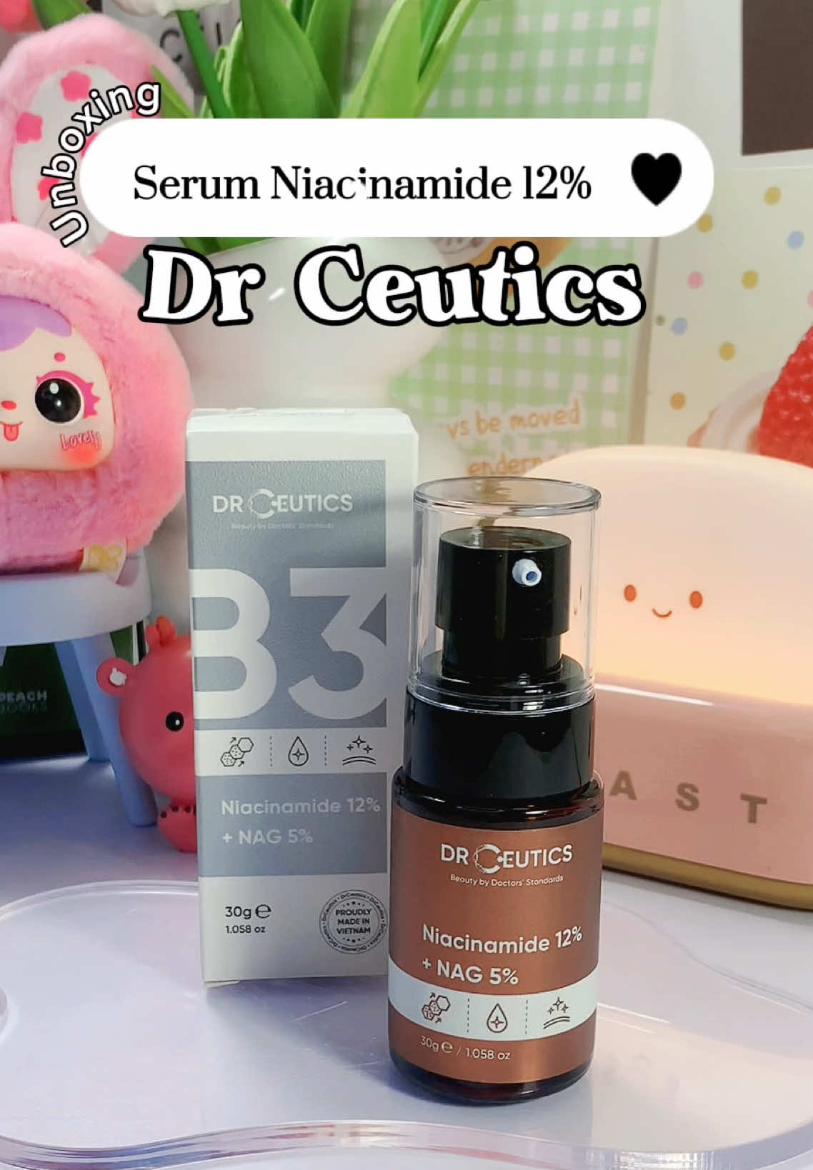 Serum Niacinamide Ngon - Bổ - Rẻ  #monthichriviu #drceutics #serum #serumdrceutics #niacinamide #serumniacinamide #sangda #motham #review #beautytips #skincare #ftypシ 