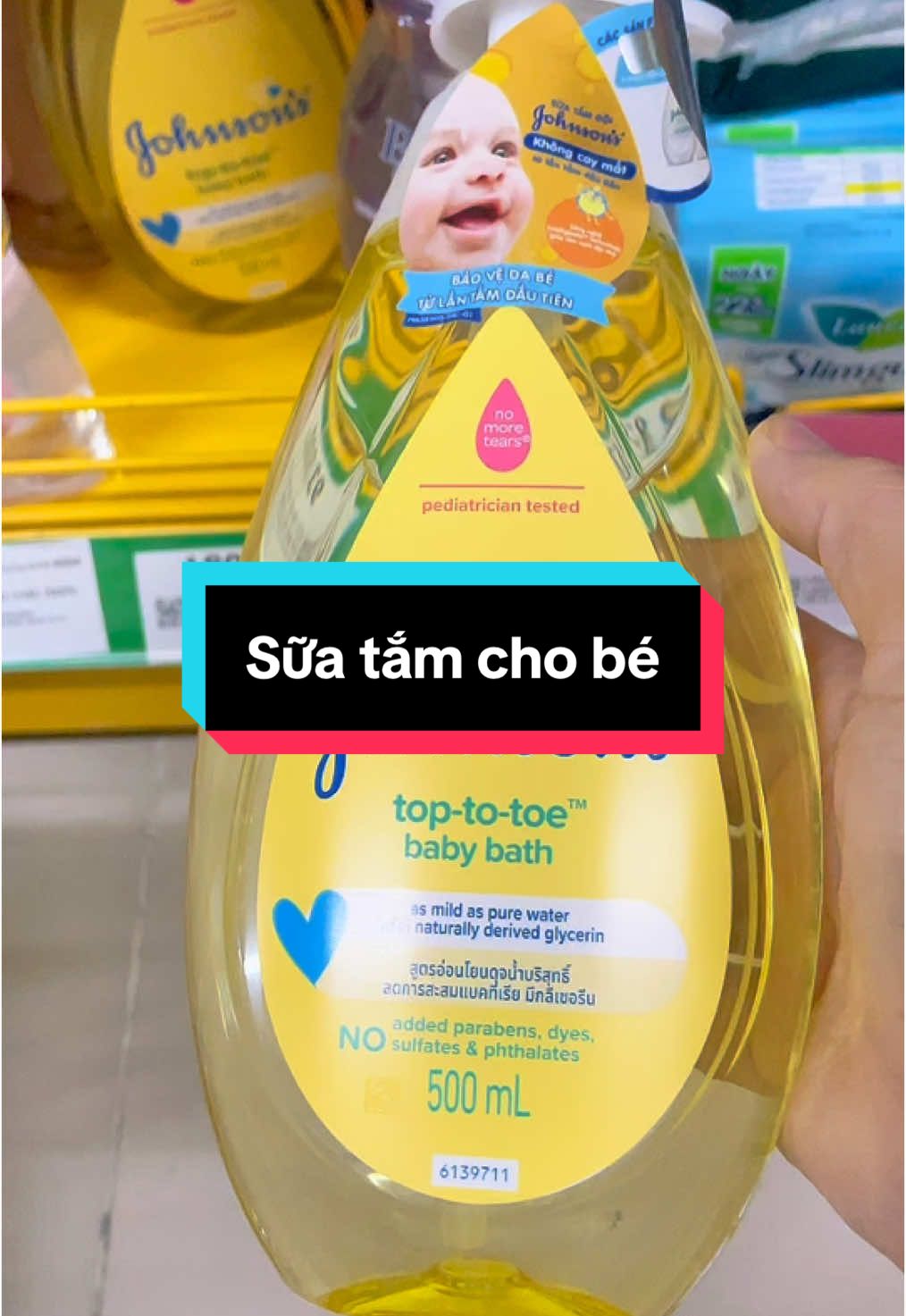 SỮA TẮM GỘI TOÀN THÂN JOHNSON’S BABY MÀU VÀNG – Dịu nhẹ như vòng tay mẹ#xuhuong #xh #xhuongtiktok #fyp #phamloan19942021 
