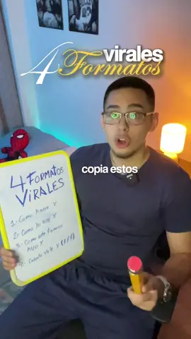 Copia estos 4 formatos virales #contenido #redessociales #marcapersonal #marketingdigital #estrategiademarketing 