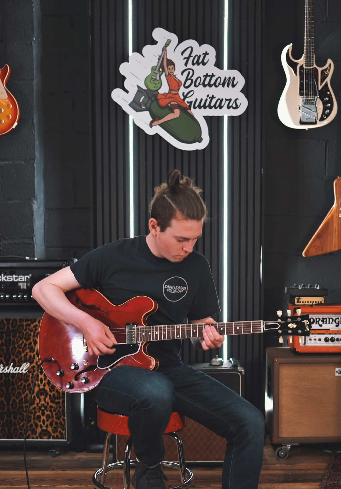 🔊 2024 Gibson Murphy Lab ‘61 ES 335 in Cherry Shop now 🎸 fatbottomguitars.com #gibson #guitar #guitartok #fyp #guitarist 