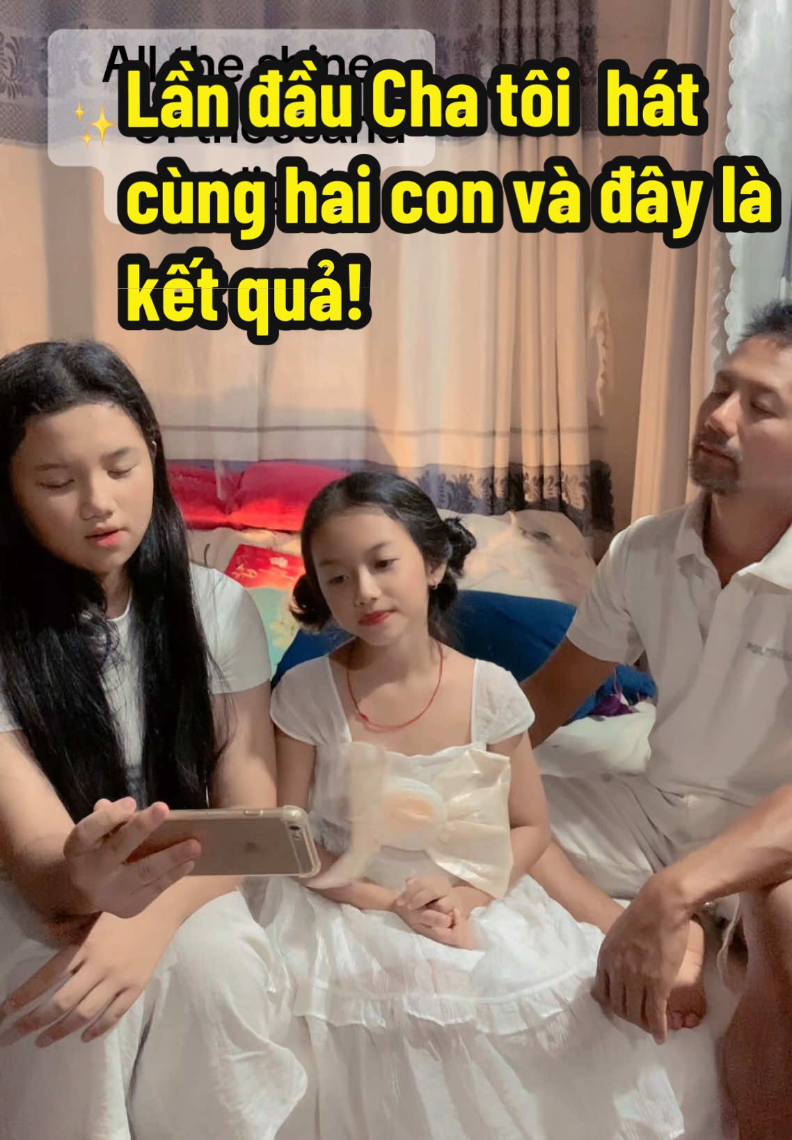 Lần đầu cha , mình và em gái cùng hát một bài — không ngờ xúc động đến vậy….#neverenough #thegreatestshowman #fyp #viral #chihaicaangiang 