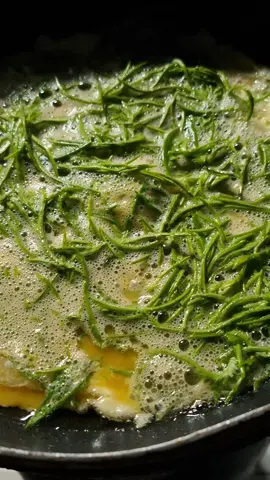 #ครัวtiktok  #ไข่ทอดชะอม 