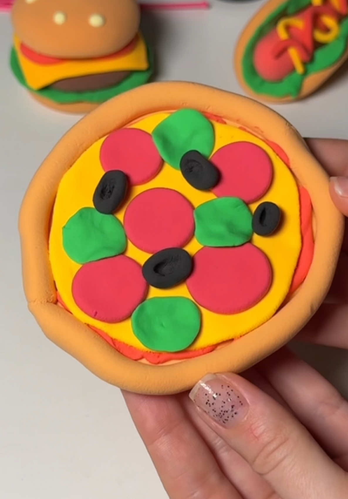 Airy Clay pizza tutorial | DIY Pizza from plasticine step by step #clay #DIY #tutorial #airdryclay #claycrafts 