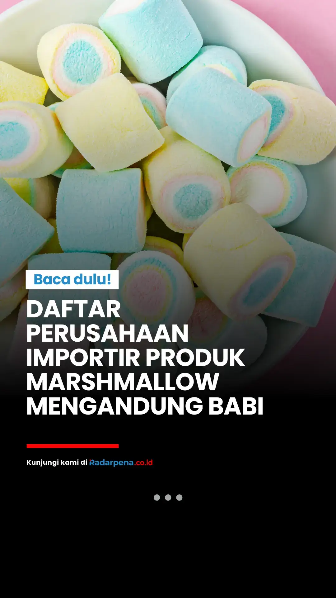 BPJPH bersama BPOM menemukan 9 batch produk makanan impor mengandung unsur babi, mayoritas berupa marshmallow, dengan 7 di antaranya sudah bersertifikat halal. Penarikan produk dan sanksi administratif akan diberlakukan. Konsumen diminta lebih cermat memilih produk. Daftar Produk Mengandung Unsur Babi: 🟢 Produk Bersertifikat Halal (Akan Dikenai Sanksi Penarikan): 1. Corniche Fluffy Jelly Marshmallow      Produsen: Sucere Foods, Filipina | Importir: PT Dinamik Multi Sukses    2. Corniche Marshmallow Rasa Apel Bentuk Teddy      Produsen & Importir: Sama   3. ChompChomp Car Mallow     Produsen: Shandong Qingzhou Erko, Tiongkok | Importir: PT Catur Global Sukses   4. ChompChomp Flower Mallow      Produsen & Importir: Sama   5. ChompChomp Mini Marshmallow     Produsen & Importir: Sama   6. Hakiki Gelatin      Produsen: PT Hakiki Donarta   7. Larbee – TYL Marshmallow Isi Selai Vanila      Produsen: Labixiaoxin (Fujian), Tiongkok   🔴 Produk Tanpa Sertifikat Halal (Langsung Dikenai Sanksi oleh BPOM): 1. AAA Marshmallow Rasa Jeruk      Produsen: Yongye Foods, Tiongkok | Importir: PT Aneka Anugrah Abadi   2. SWEETME Marshmallow Rasa Cokelat     Produsen: Fujian Jianmin Food, Tiongkok | Importir: Brother Food Indonesia     “Penarikan produk merupakan kewajiban pelaku usaha dan kami akan terus memantau pelaksanaannya di lapangan,” — Ahmad Haikal Hasan, Kepala BPJPH. --- #Radarpena #Radarpenanews #BPJPH #BPOMRI #Marshmallow #SertifikasiHalal #ProdukMengandungBabi