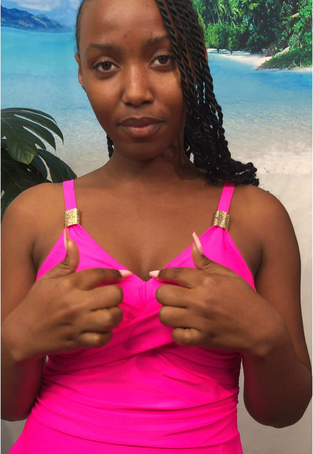 Swimdress is on the way to viral❤️‍🔥❤️‍🔥❤️‍🔥 #pooltostreet #seaside #bloomingjelly #bloomingjelly11thhbd #bloomingjellysuperbrandday #swimdress #metaldesign #vneck #crisscross #colorblock #tummycontrol #dressforyourself #fyp #trending #slimming #oneoieceswimsuit 