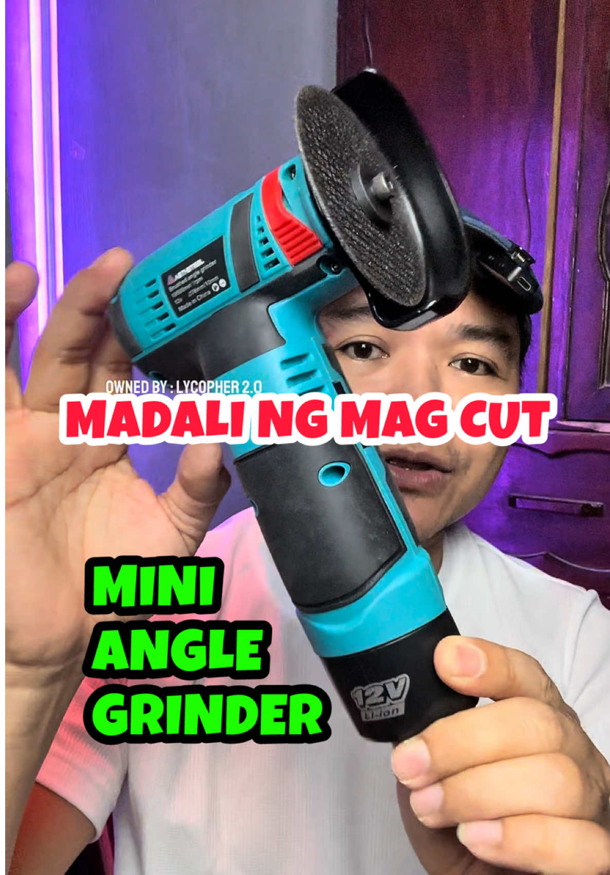 Cordless MINI Angle Grinder | Makakatipid ka na sa Labor dahil madaling NANG mag grinder at mag cut dito #anglegrinder grinder #tools #mini #minigrinder #minitools #lycopher 