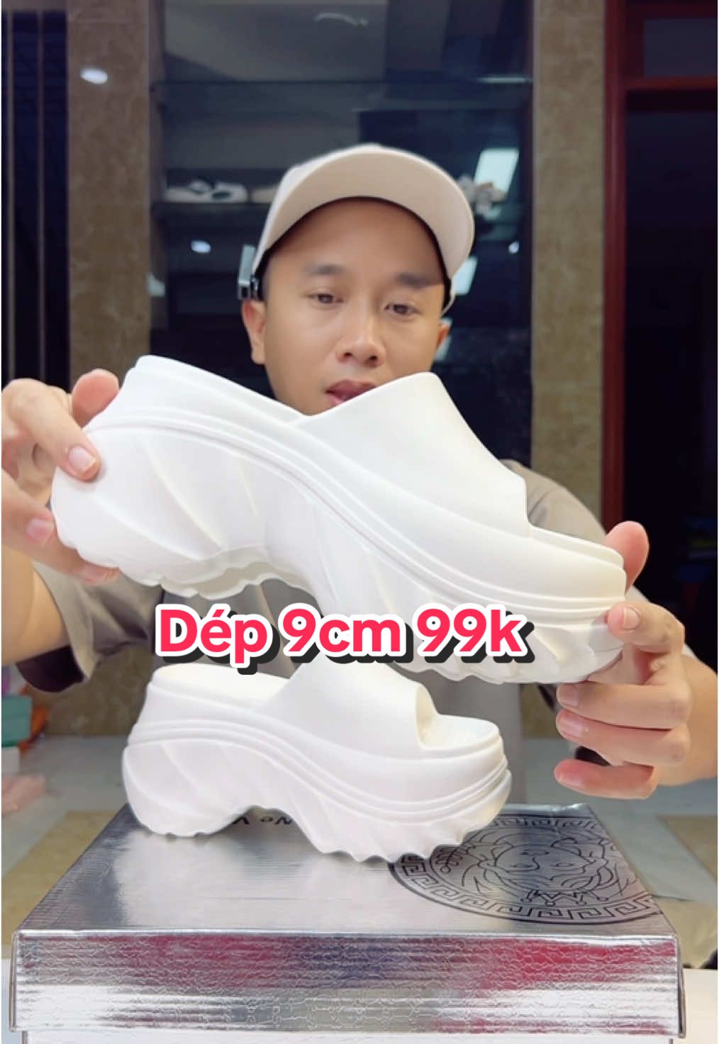 Hiếm lắm mới về dc đôi dép cao 9cm đó ạ #manhgiay #manhbangiay #depnu #depdecao 