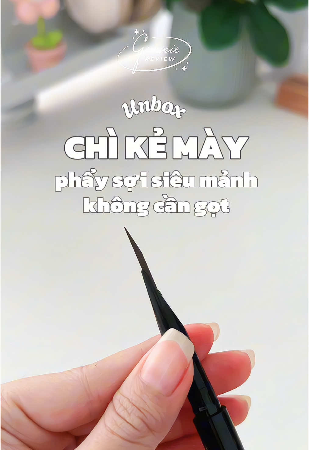 Chì kẻ mày phẩy sợi siêu nét không cần phải gọt tui mới tìm được nè mí bà ơiii #xuhuong #gemmiereview #chikemay #chikemayphaysoi #makeuphacks 