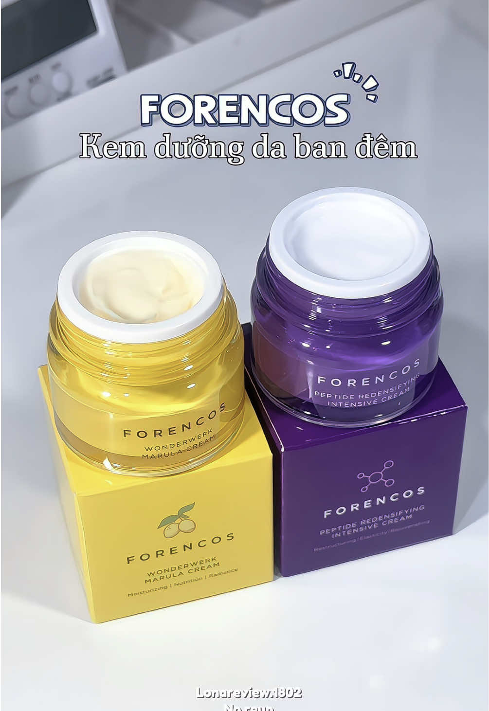 Dùng kem dưỡng ban đêm @Forencos Official Store da căng bóng, đẹp da hẳn 💦🫧 #kemduongam #duongtrangdamat #SelfCare #goclamdep #forencos #chamsocda #unboxing #reviewlamdep #xuhuong #trending #viral #lonareview 