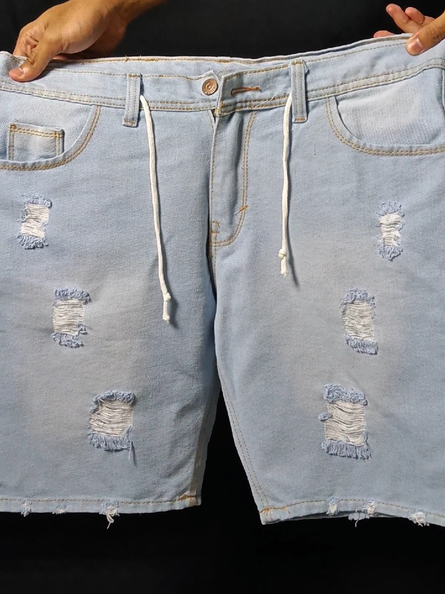 50ribuan aja udah dapet lohh😯 #celanajeanssobek#celanapendek #celanajeans#celanamurah 