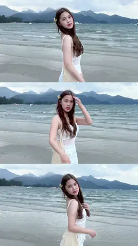 ✨🌊#CapCut #fyp #ทะเล#เดรสสีขาว #ชุดไปทะเล 