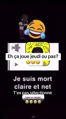 Eh ça joue jeudi ou pas? T’es pas sélectionné #fyp #devinelapersonne #pourtoii 