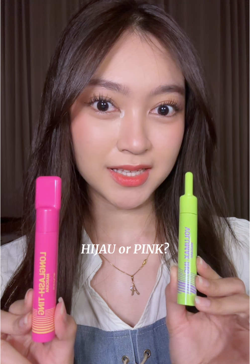 dua duanya hasilnya bagus banget, jadi bingung pilih yang mana #mascara #mascaradazzleme #mascaraantiluntur #makeup 