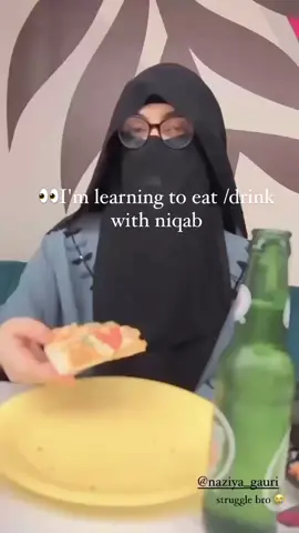 Well it was my first proper Niqab in public and I loved the privacy and safety in niqab, Alhamdolilah.❤️ Shoutout to all my Nigabi sisters “Eating while wearing a nigab is difficult without getting it dirty.” #muslimah #alhamdulillah #uae #explore #trending 