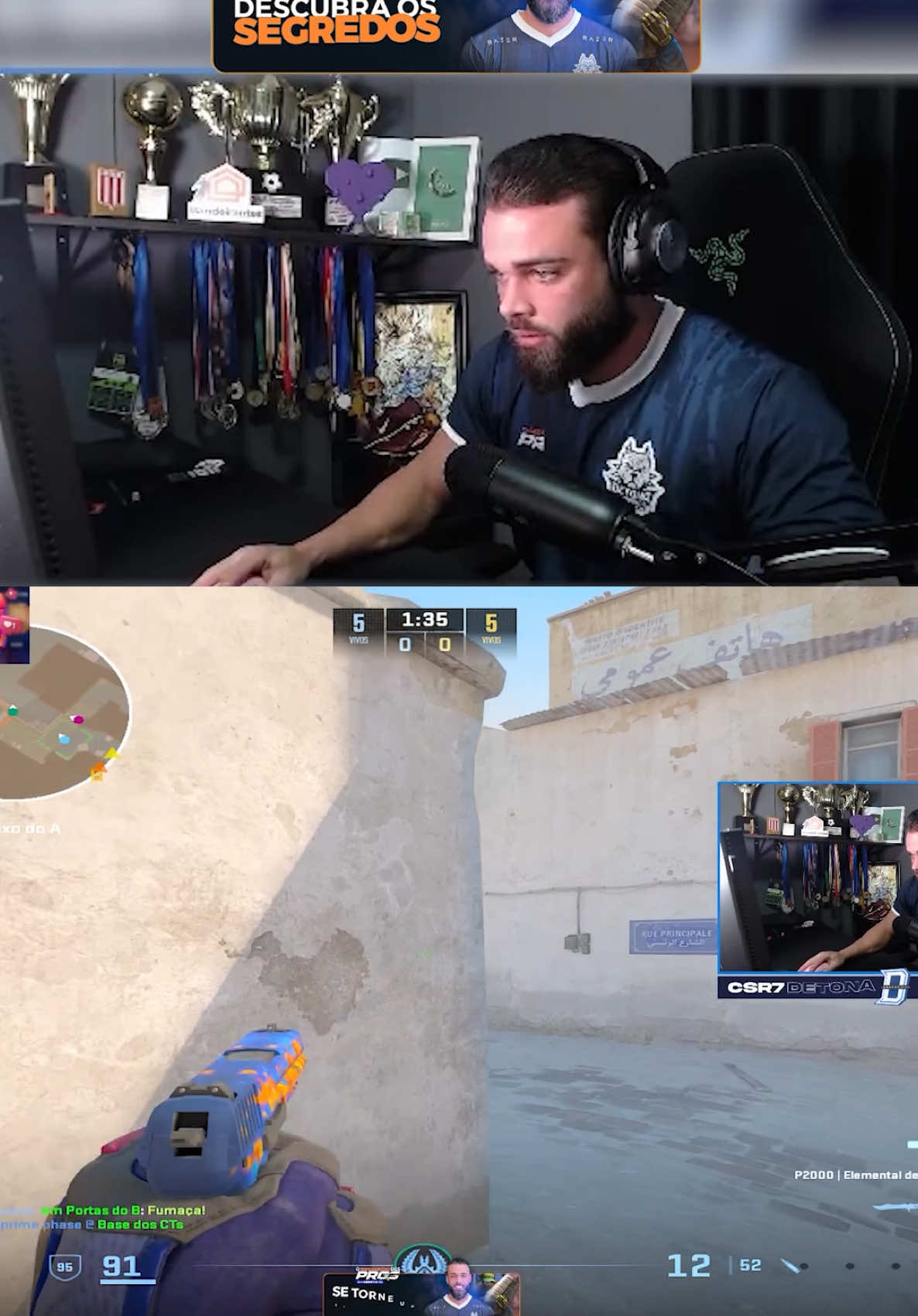 Qual é melhor? P2000 ou USP👇🏼#cs2