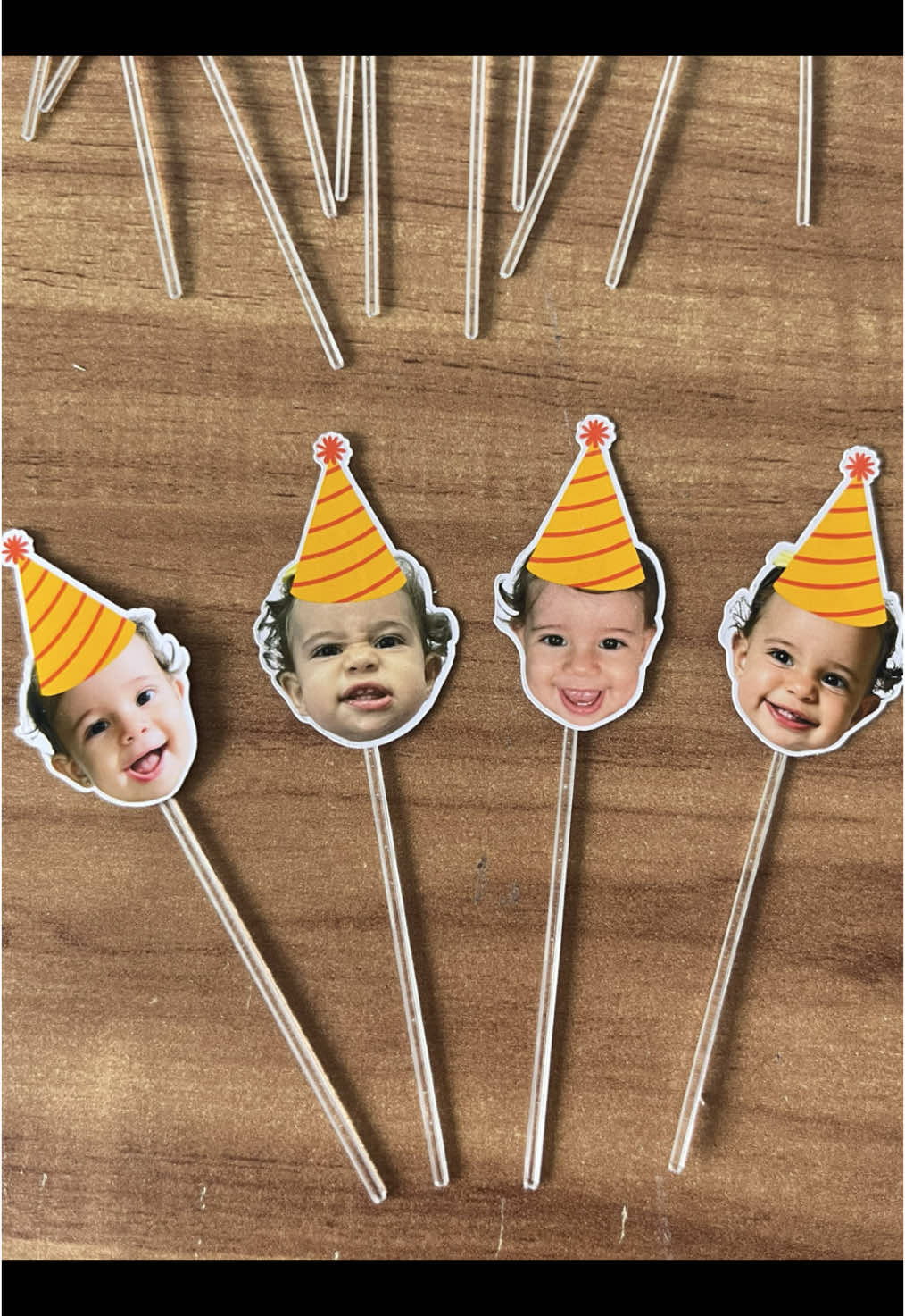 Topper para docinhos com rostinho do seu baby🥰