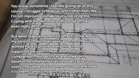My parents didn't raise me to be a QUITTER#fyp #archilife #college #arkitots #arkitiktok 
