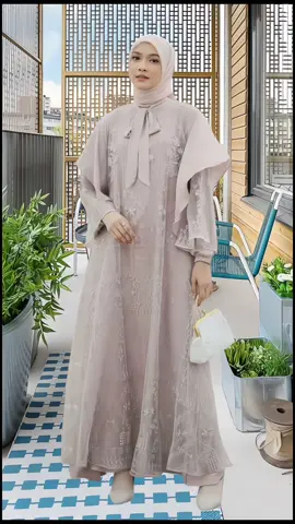 Syameera Dress Gamis Kekinian Premium Raya Series Bahan Organza Silk Premium Sayap Kelelawar Anggun Dan Elegant Buat Pesta Kondangan Dan Lebaran#dress#gamis#elegant#OOTD 