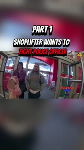 Shoplifter wants to fight officers Part 1  #fyp #explore #bodycam #cops 