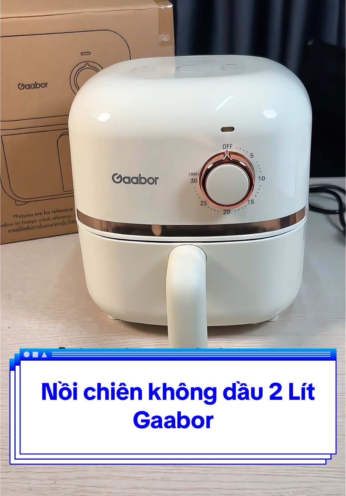 Nồi chiên không dầu Gaabor 2 lít #tittokshop #noichienkhongdau #gaabor #giadungtienich 